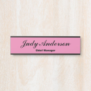 Trendy Pink Professional Plain Claasical Hnadwrite Deurbordje