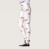 Trendy Pink & White Flamingo Leggings (Links)