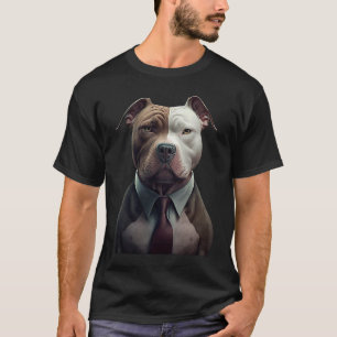 Trendy Pitbull Surrealisme Stijl van Pitbull T-shirt