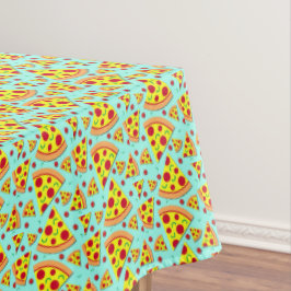 Trendy Pizza Slices op Blue Pizzeria Restaurant Tafelkleed