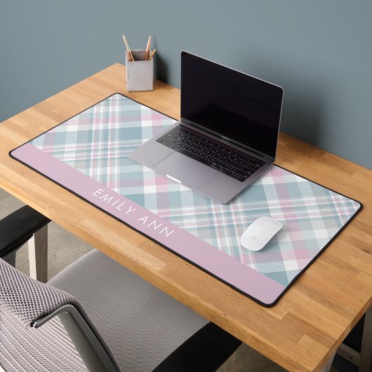 Trendy Plaid Pattern Gepersonaliseerd Bureaumat (Kantoor 2)