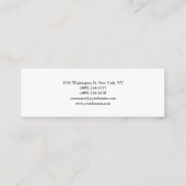 Trendy Plain Attractive Special Modern Mini Visitekaartje (Achterkant)