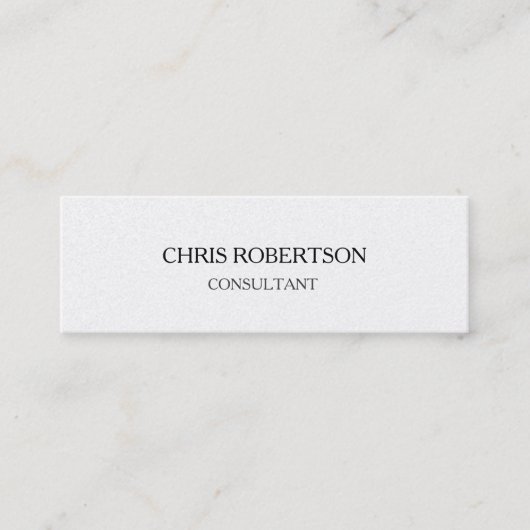 Trendy Plain Attractive Special Modern Mini Visitekaartje (Voorkant)