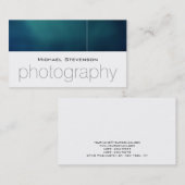 Trendy Plain Blue White Artist Visitekaartje (Voorkant / Achterkant)