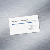 Trendy Plain Creative Modern Minimalist Magnetisch Visitekaartje (Voorbeeld)