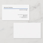 Trendy Plain Creative Modern Minimalist Visitekaartje (Voorkant / Achterkant)