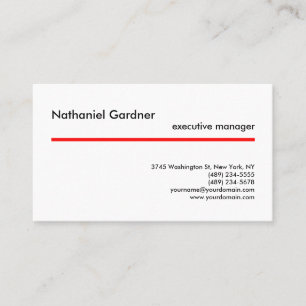 Trendy Plain Creative Modern Minimalist Visitekaartje