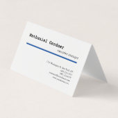 Trendy Plain Creative Modern Minimalist Visitekaartjes (Voorkant)