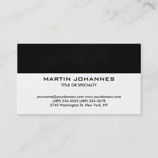 Trendy Plain Simple Automotive Visitekaartje (Voorkant)