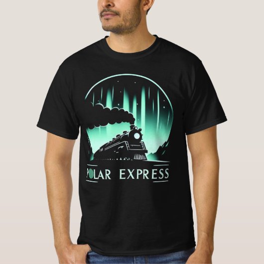 Trendy Polar Express Mannen T-shirt (Voorkant)