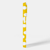 Trendy Polka Dot Pattern met name - yellow grijs Case-Mate iPhone Case (Achterkant / Rechts)