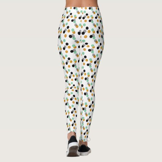 Trendy Polka Dots Pattern Leggings (Achterkant)