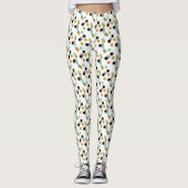 Trendy Polka Dots Pattern Leggings (Voorkant)