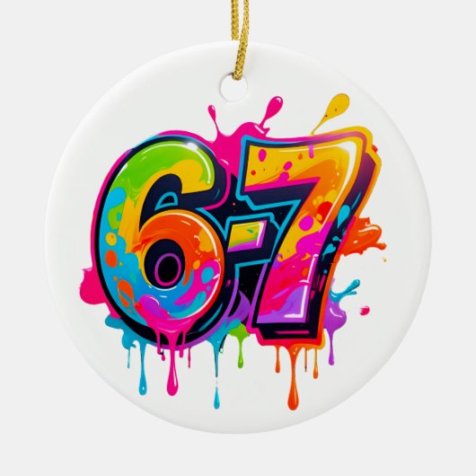 Trendy Popular Teen Meme IYKYK 6-7 67 Ornament (Voorkant)