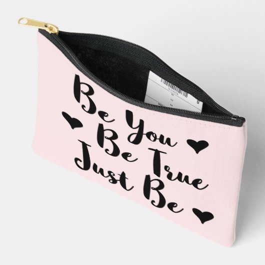 Trendy Positive Quote om jezelf te zijn Etui (Open)