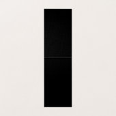 Trendy Premium Silk Modern Monogrammed Plain Black Visitekaartjes (Binnenkant ongevouwen)