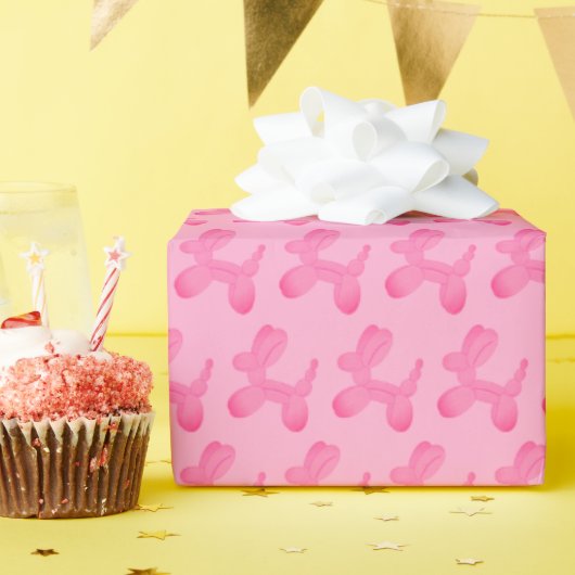 Trendy Preppy Pink Cadeaupapier (Verjaardagsfeest)