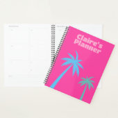 Trendy Preppy roze palmboom Planner (Display)