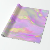 Trendy pretty colorful abstract waves cadeaupapier (Uitgerold)