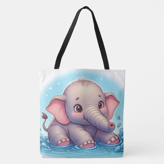 Trendy print Canvas tassen – Eco-vriendelijk en mo (Voorkant)