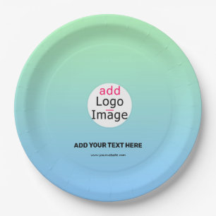 Trendy Professional Business Custom Gradient Papieren Bordje