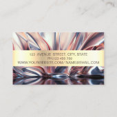 Trendy Professional Gold Stripe Abstract Visitekaartje (Achterkant)