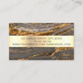 Trendy Professional Gold Stripe Marble Visitekaartje (Achterkant)