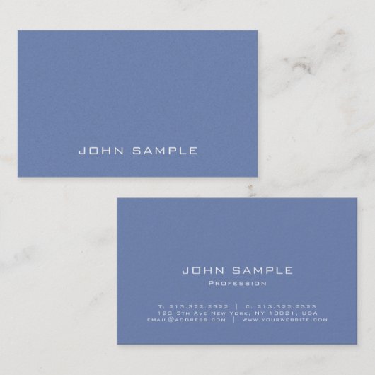 Trendy Professional Modern Pearl Finish Delux Visitekaartje (Voorkant / Achterkant)