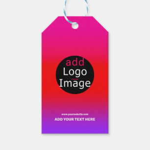 Trendy Professional Party Magenta Cadeaulabel