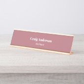 Trendy Professional Plain Modern Elegant Bureau Naambordje (Voorkant)