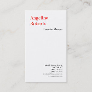 Trendy professional platenminimalist visitekaartje