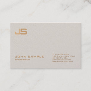 Trendy Professional Premium Parelfinoge Monogram Visitekaartje