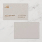 Trendy Professional Premium Parelfinoge Monogram Visitekaartje (Voorkant / Achterkant)