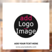Trendy professioneel zakelijk aanpasbaar logo   raamsticker (Vel 2)