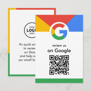 Trendy professionele scan om Google QR-code te beo Informatiekaartje