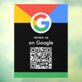Trendy professionele scan om Google QR-code te beo Raamsticker (Vel 3)