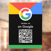 Trendy professionele scan om Google QR-code te beo Raamsticker (Vel 2)