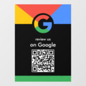 Trendy Professionele Scan om Google QR-code te beo Raamsticker (Vel)