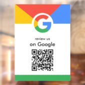 Trendy professionele scan om Google QR-code te beo Raamsticker (Vel 2)