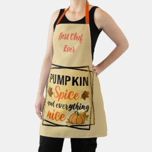 Trendy Pumpkin Spice Elegant Schort