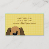 Trendy Puppy Dog Business / Mammie Calling Card Contactkaartje (Achterkant)