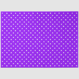 Trendy Purple With Irregular White Polka Dots Tissuepapier