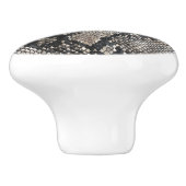 Trendy Python Snake Skin - Rich Elegant Mode Keramische Knop (Zijkant)
