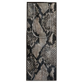 Trendy Python Snake Skin - Rich Elegant Mode Wijn Cadeautas (Voorkant)