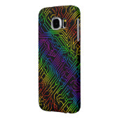 Trendy Rainbow Circuit Board Pattern Case-Mate Samsung Galaxy Hoesje (Achterkant Links)