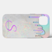 Trendy Rainbow Drift Holographic Opal Case-Mate iPhone Case (Achterkant (horizontaal))