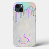 Trendy Rainbow Drift Holographic Opal Case-Mate iPhone Case (Achterkant)