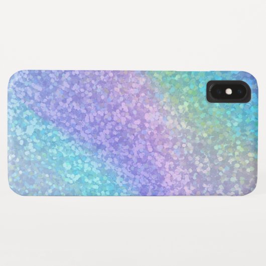 Trendy Rainbow Glitter Apple Case-Mate iPhone Case (Achterkant (horizontaal))