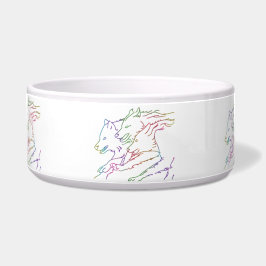 Trendy Rainbow Glowing Pack van Hardloopwolven Voerbakje