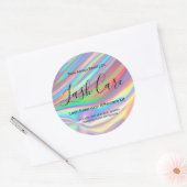 Trendy Rainbow Lash Extension Aftercare Kit Label (Envelop)